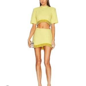 Elegant simkhai set ( top and skirt)